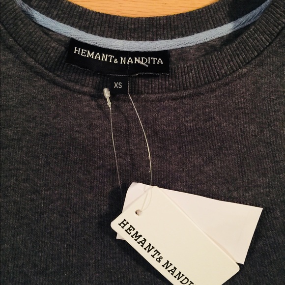 HEMANT & NANDITA (SMALL) Crystal Sweatshirt GRAY - Picture 4 of 8